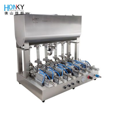 6 κανάλια 5- 50 ml Σύστημα μηχανής πλήρωσης πάστας υψηλής ακρίβειας για συσκευασία φουσκάλων